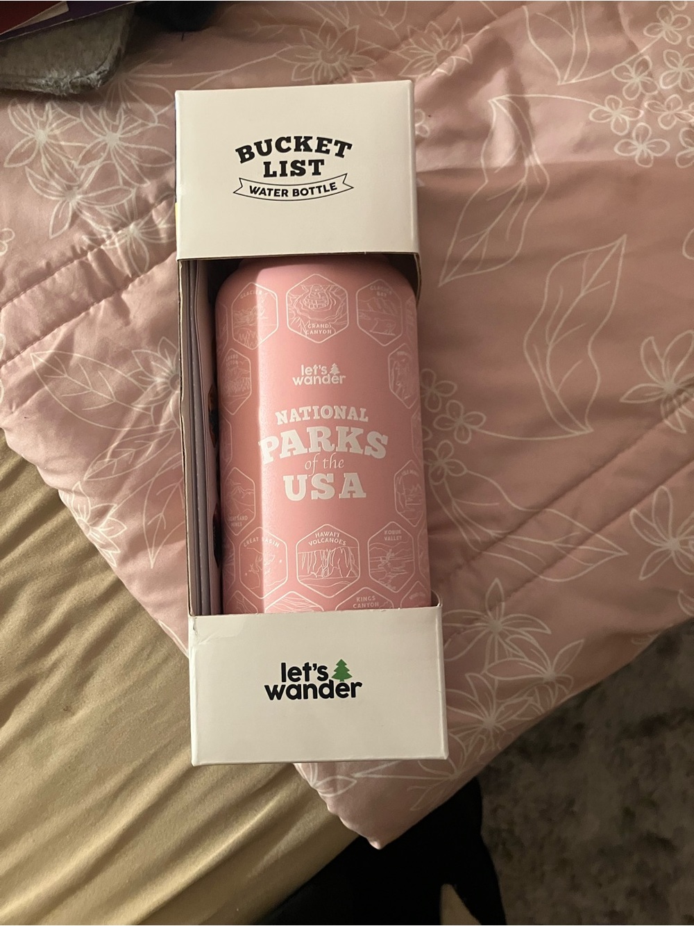 Pink National Parks of the USA Insulated Water Bottle